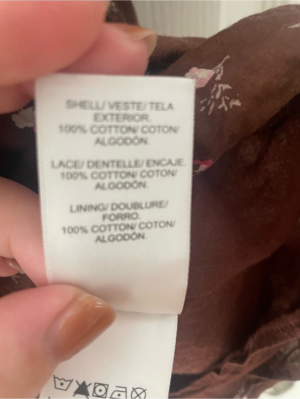 Lucky Brand 100% cotton romantic floral blouse - Picture 3 of 4